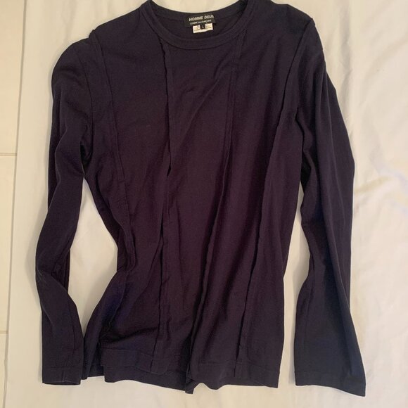 Comme des Garcons HOMME DEUX *NAVY* long sleeve shirt - Picture 2 of 8